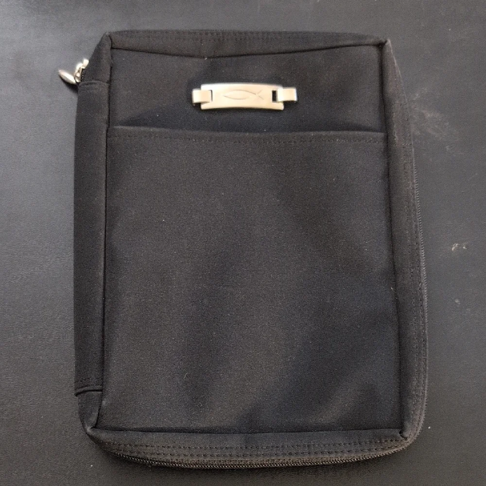 Black Cloth Bible Cover